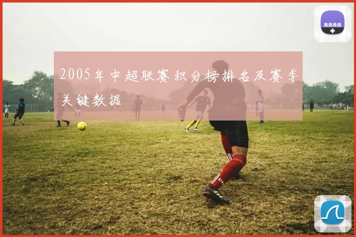 2005年中超联赛积分榜排名及赛季关键数据